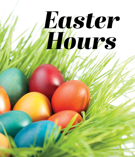 Easter Hours_College The Shoppes at College Hills