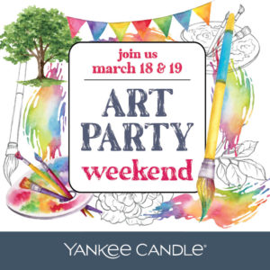Art Party Weekend at Yankee Candle!