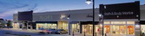 Exterior of The Shoppes at College Hills