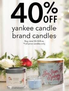 Yankee Candle 40% Off Sale